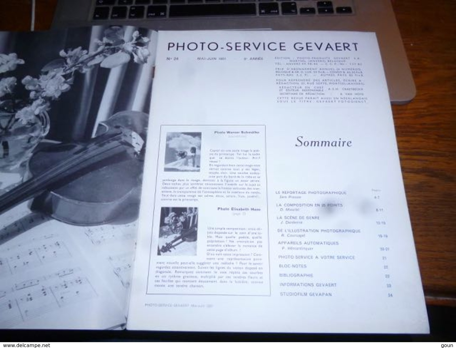 Revue Photo Service Gevaert N°24 1951 24p - Autres & Non Classés