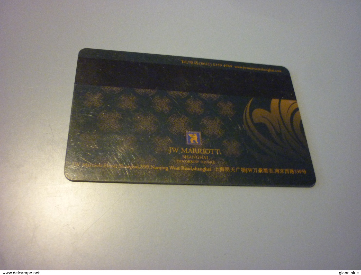 China Shanghai JW Marriott Hotel Room Key Card (woman Spa) - Cartes D'hotel