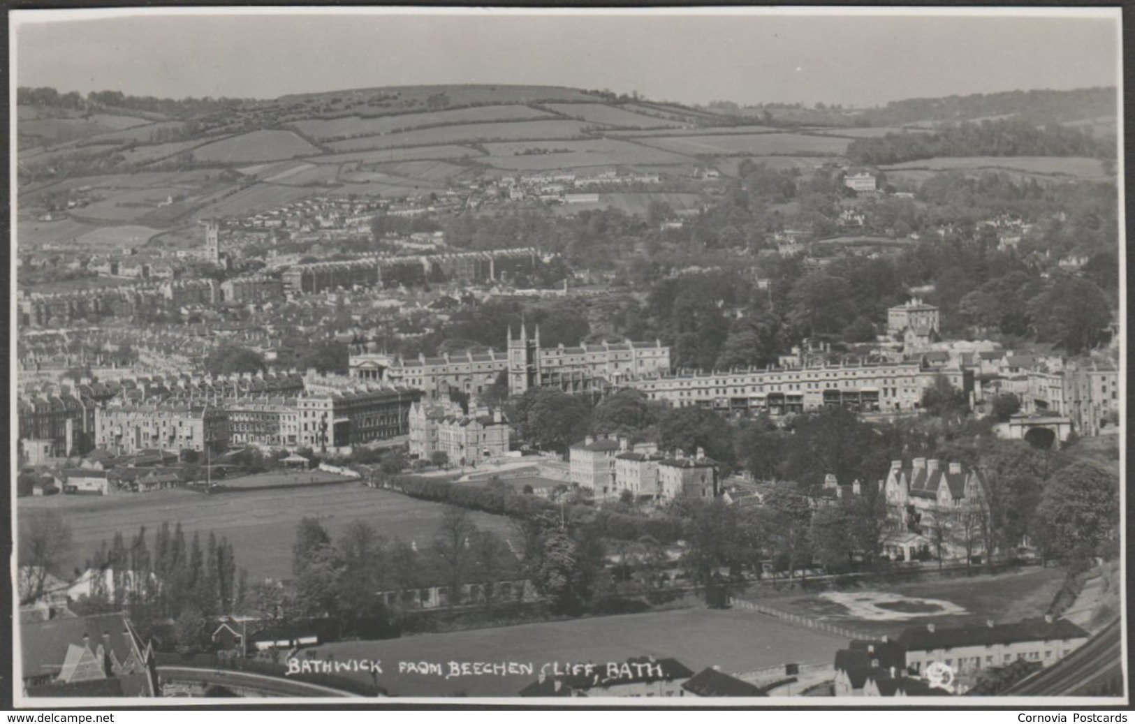 Bathwick From Beechen Cliff, Bath, Somerset, C.1950s - RP Postcard - Bath