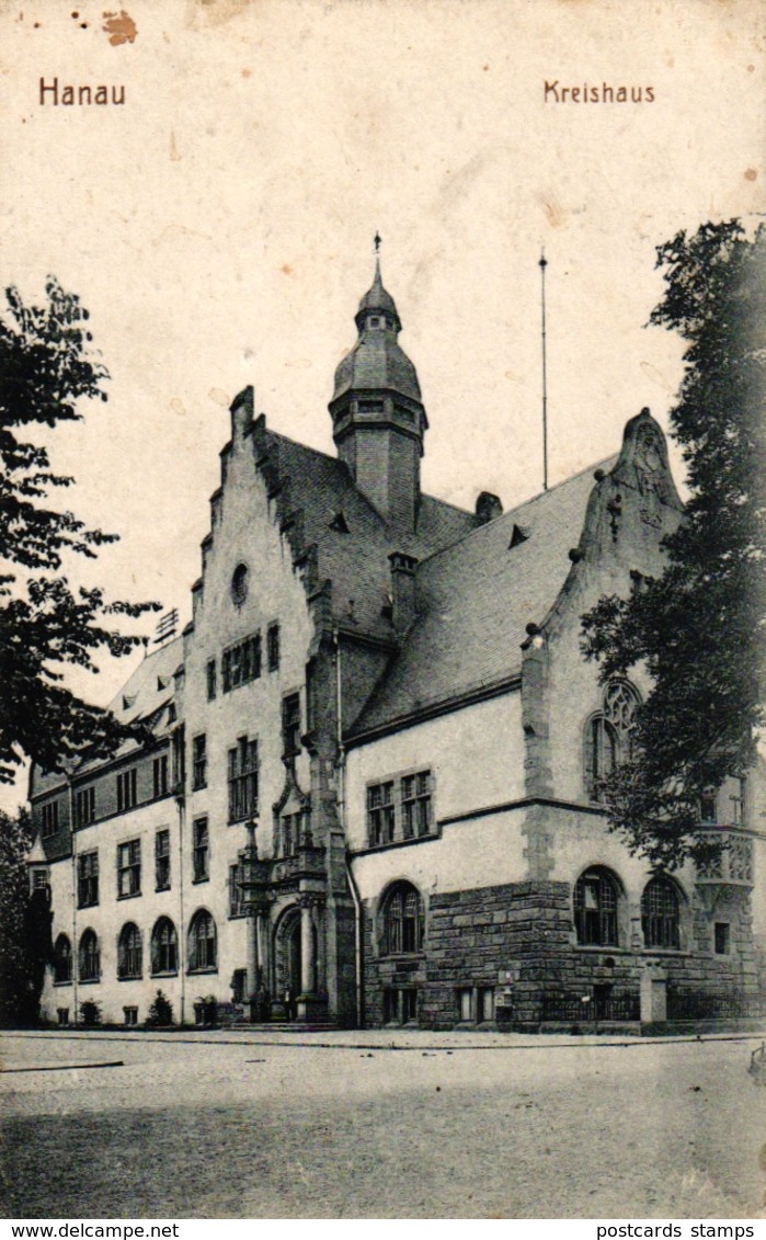 Hanau, Kreishaus, Feldpost 1917 - Hanau