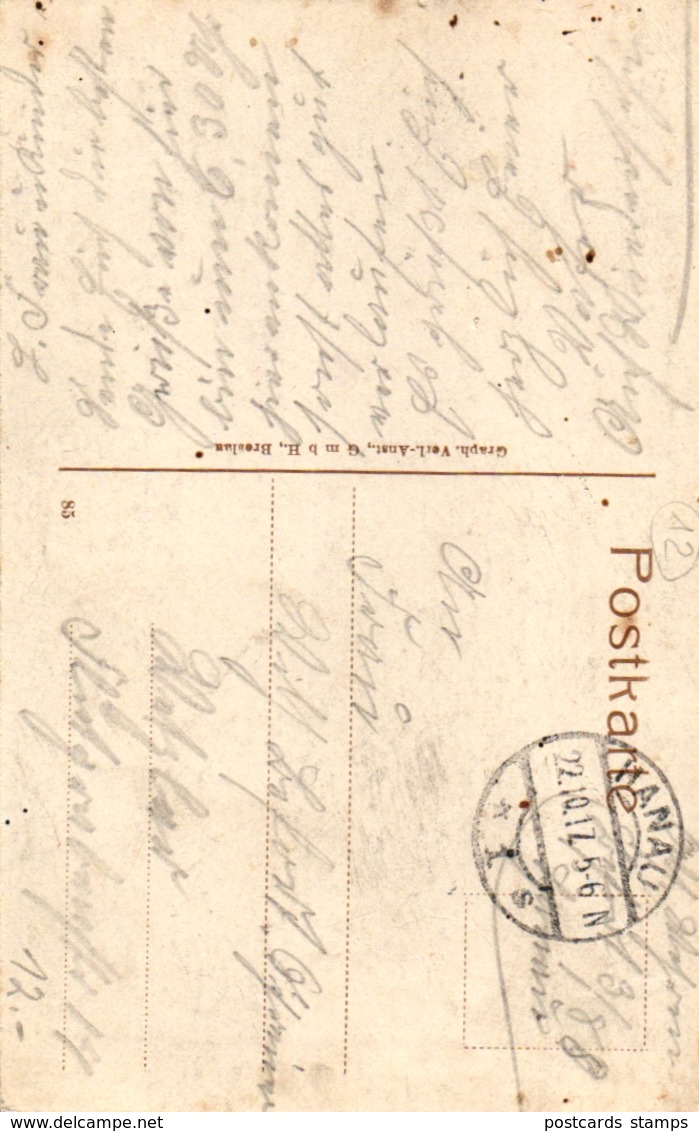 Hanau, Kreishaus, Feldpost 1917 - Hanau