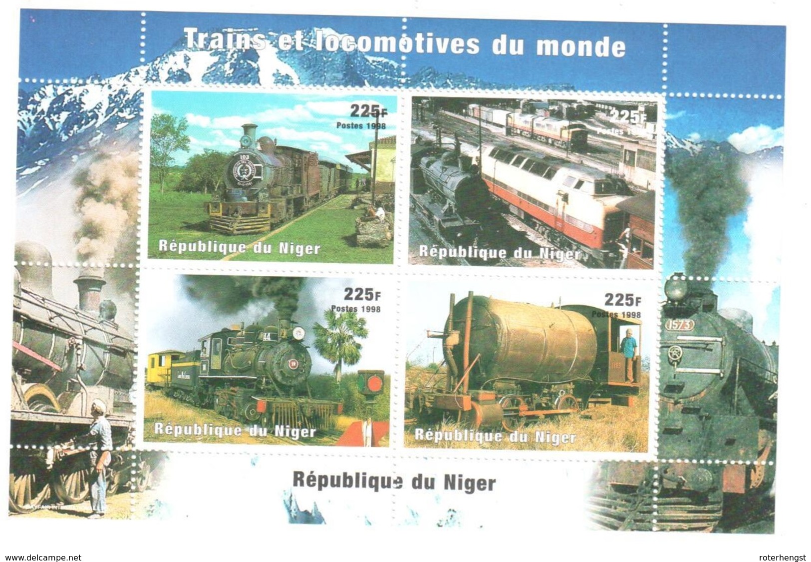 Niger Train Sheet Mnh ** Low Start At 1 Euro - Niger (1960-...)