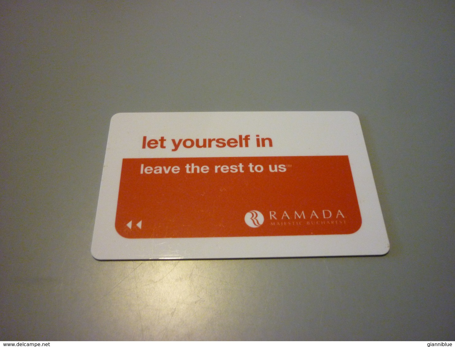 Romania Bucharest Ramada Majestic Hotel Room Key Card - Cartes D'hotel