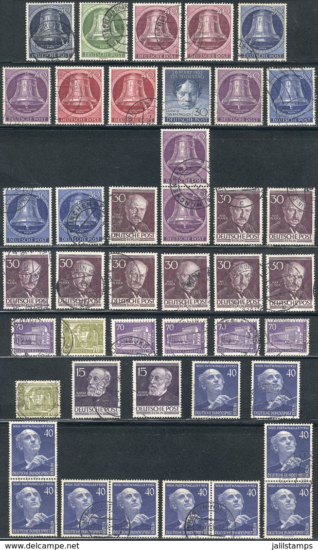 WEST GERMANY: Lot Of Used Stamps, Very Fine General Quality, Yvert Catalog Value Euros 1,000++ - Andere & Zonder Classificatie