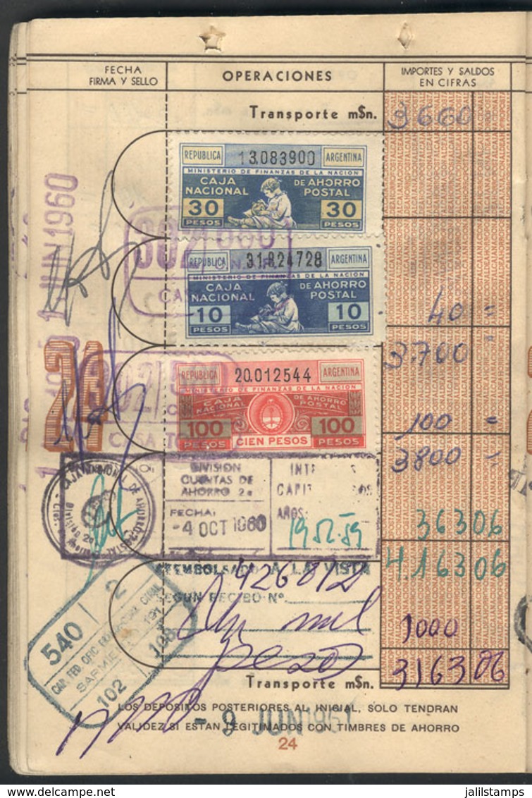 ARGENTINA: Stockbook With LARGE NUMBER Of Stamps Issued Approx. Betwen 1917 And 1923, Used And Mint (many MNH), Many Hun - Collections, Lots & Series
