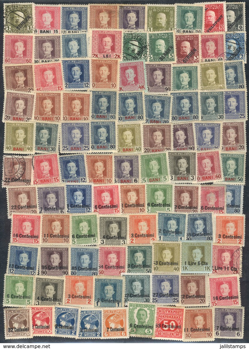 AUSTRO-HUNGARY: Interesting Lot Of Old Stamps, Fine To Very Fine General Quality (a Few May Have A Minor Defect), Intere - Andere & Zonder Classificatie