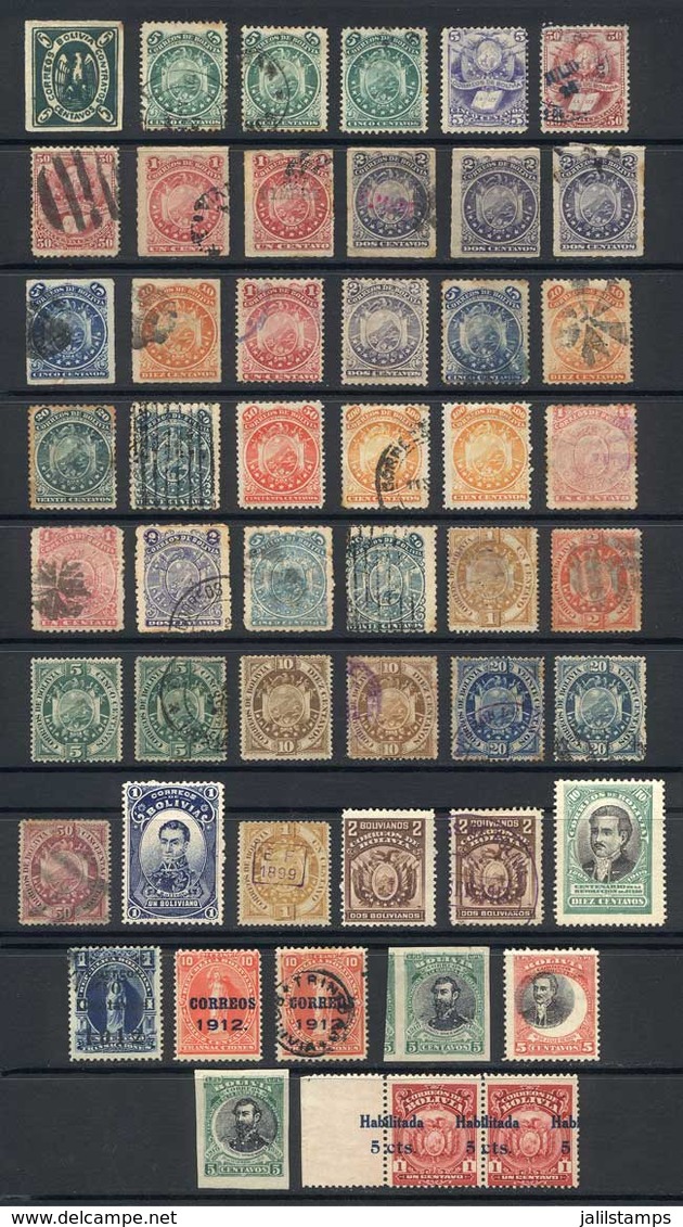 BOLIVIA: Lot Of Old Stamps, General Quality Is Fine To Excellent, Scott Catalog Value US$600+ - Bolivië