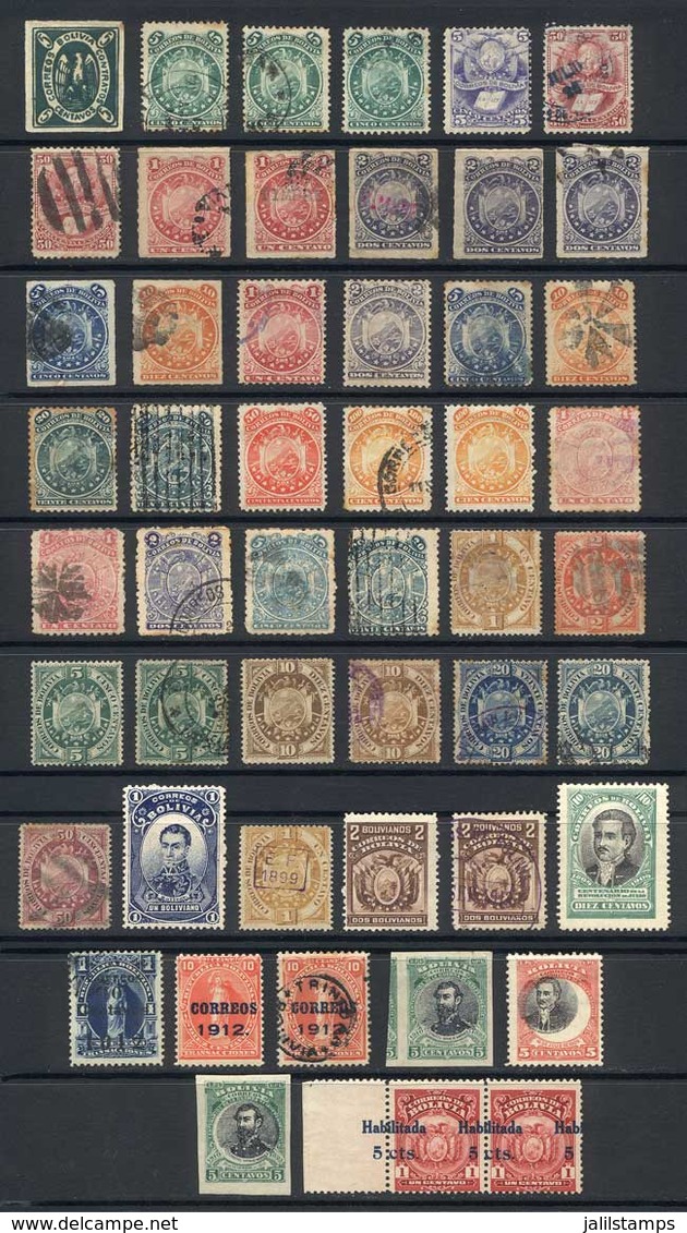 BOLIVIA: Lot Of Old Stamps, General Quality Is Fine To Excellent, Scott Catalog Value US$600+ - Bolivie