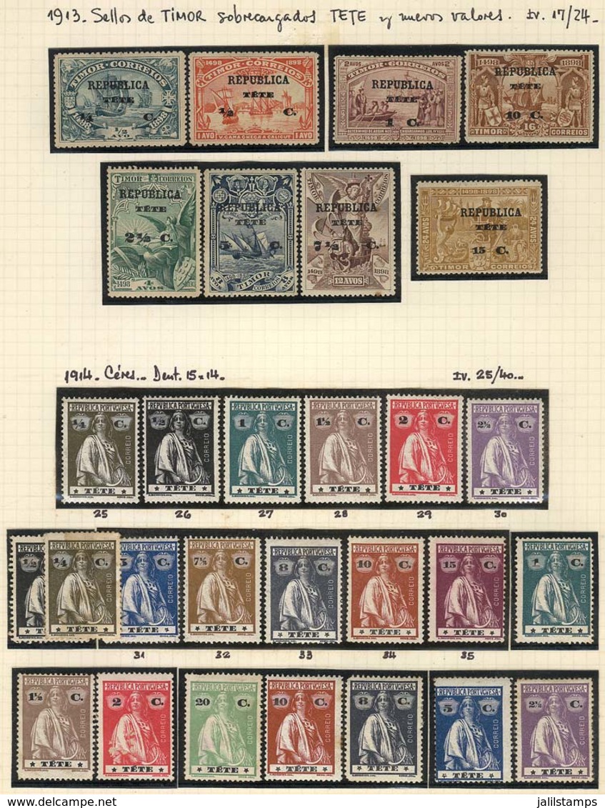 PORTUGUESE COLONIES: Collection In Old Album With Good Stamps And Sets, Mint And Used, General Quality Is Fine To VF. It - Autres & Non Classés