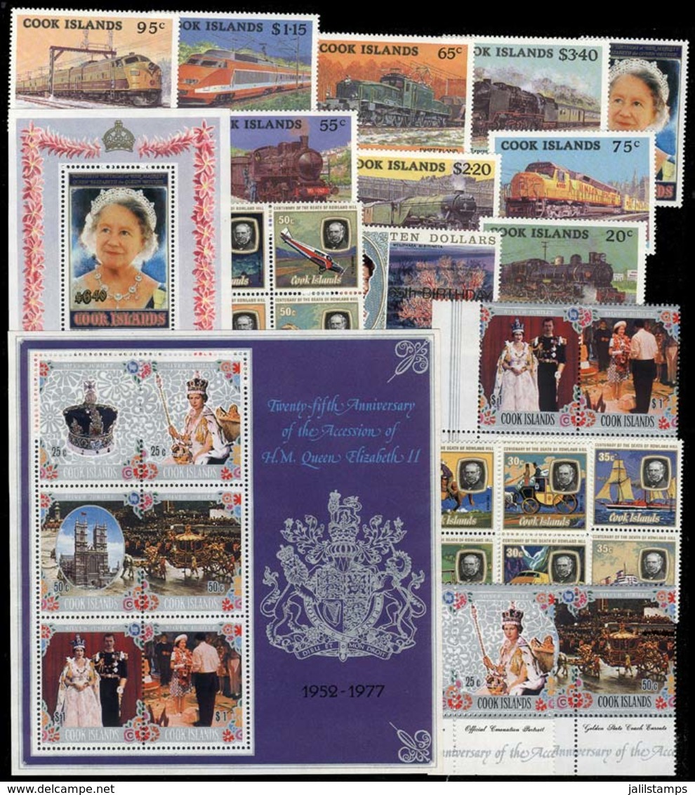 COOK ISLANDS: Lot Of Modern Sets And Souvenir Sheets, All MNH And Of Very Fine Quality, Very Low Start! - Cook