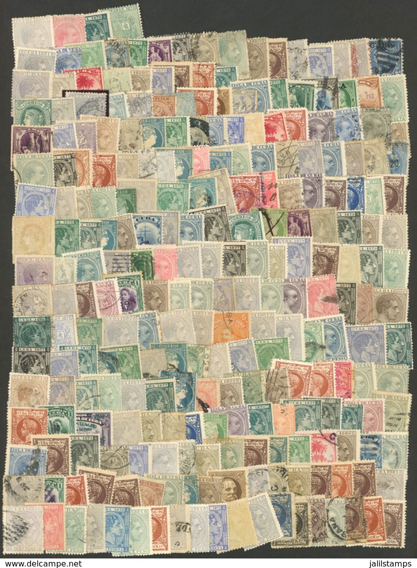 CUBA: Envelope With Old Stamps Of Very Fine Quality. It Includes Many Interesting Examples, Great Opportunity! ATTENTION - Andere & Zonder Classificatie