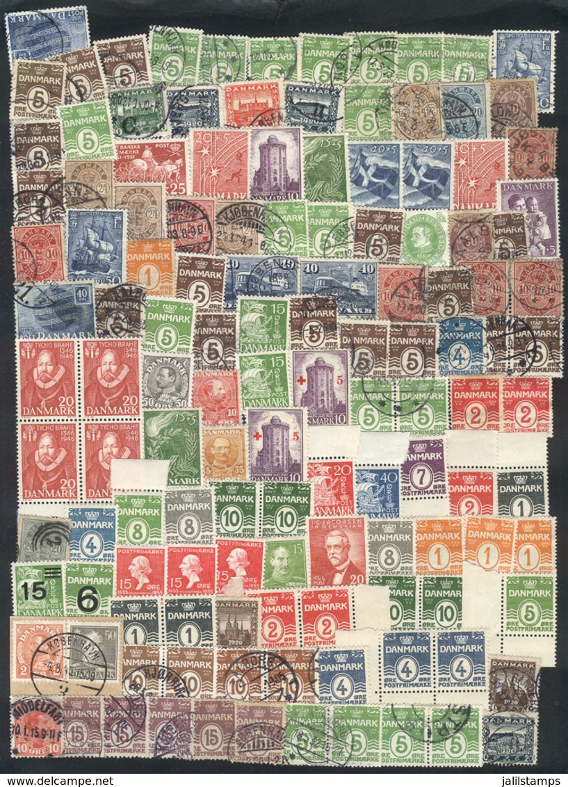 DENMARK: Lot Of Used Or Mint Stamps (many MNH), VF General Quality! - Andere & Zonder Classificatie