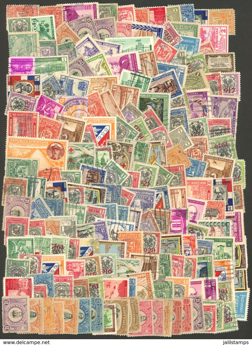 DOMINICAN REPUBLIC: Many Hundreds Of Used Or Mint Stamps In An Envelope, Very Fine General Quality. It Includes Scarce A - Dominicaanse Republiek