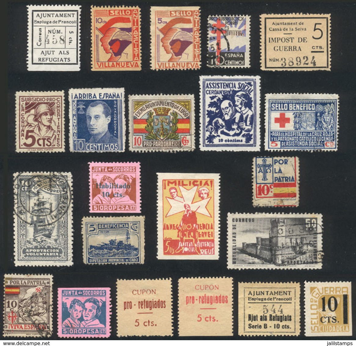 SPAIN: Small Lot Of Interesting Cinderellas, VF General Quality! - Other & Unclassified