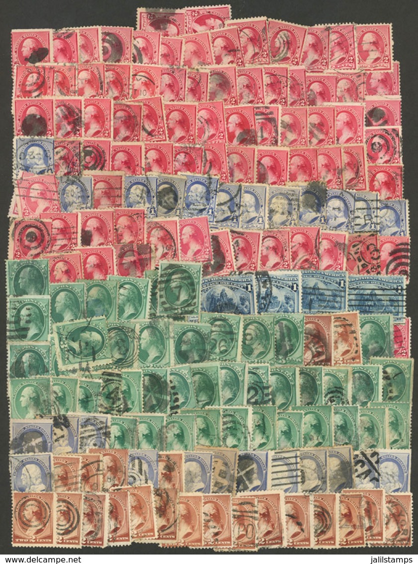 UNITED STATES: Lot Of Old Used Stamps, Nice Cancels, Mixed Quality (some With Defects), Low Start! - Colecciones & Lotes