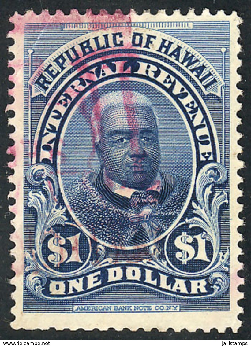 UNITED STATES - HAWAII: Revenue Stamp Of $1, Interesting! - Hawaï