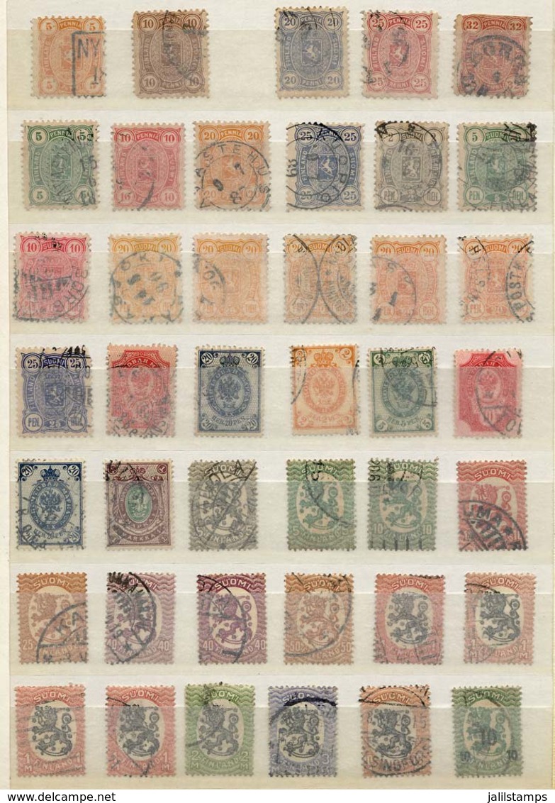 FINLAND: Accumulation Of Good Old Stamps, VF General Quality, High Catalog Value, Low Start! - Verzamelingen