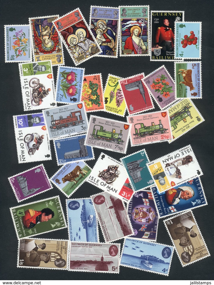 GREAT BRITAIN - CHANNEL ISLANDS: Small Lot Of Complete Sets, Never Hinged, Very Thematic, Excellent Quality, Catalog Val - Unclassified