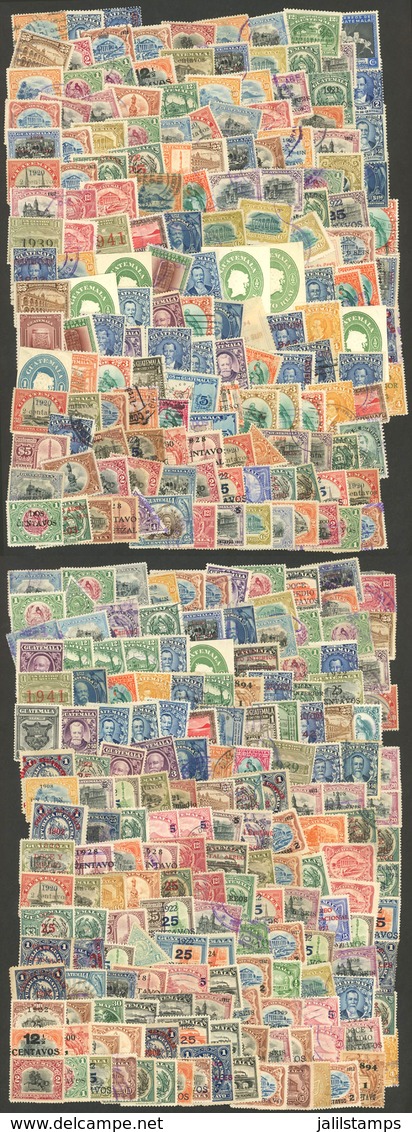 GUATEMALA: Envelope With Large Number Of Stamps, Mainly Old And Of Very Fine Quality. It Includes Many Rare And Scarce E - Guatemala