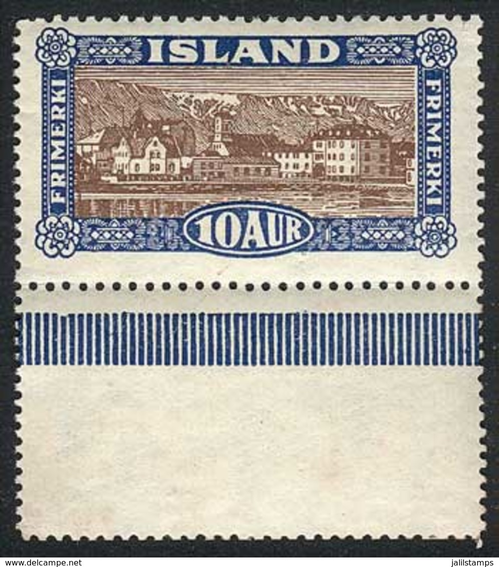 ICELAND: Yvert 116, Mint Never Hinged, With Bottom Sheet Margin, Excellent Quality, Catalog Value Euros 112.50 - Ongebruikt