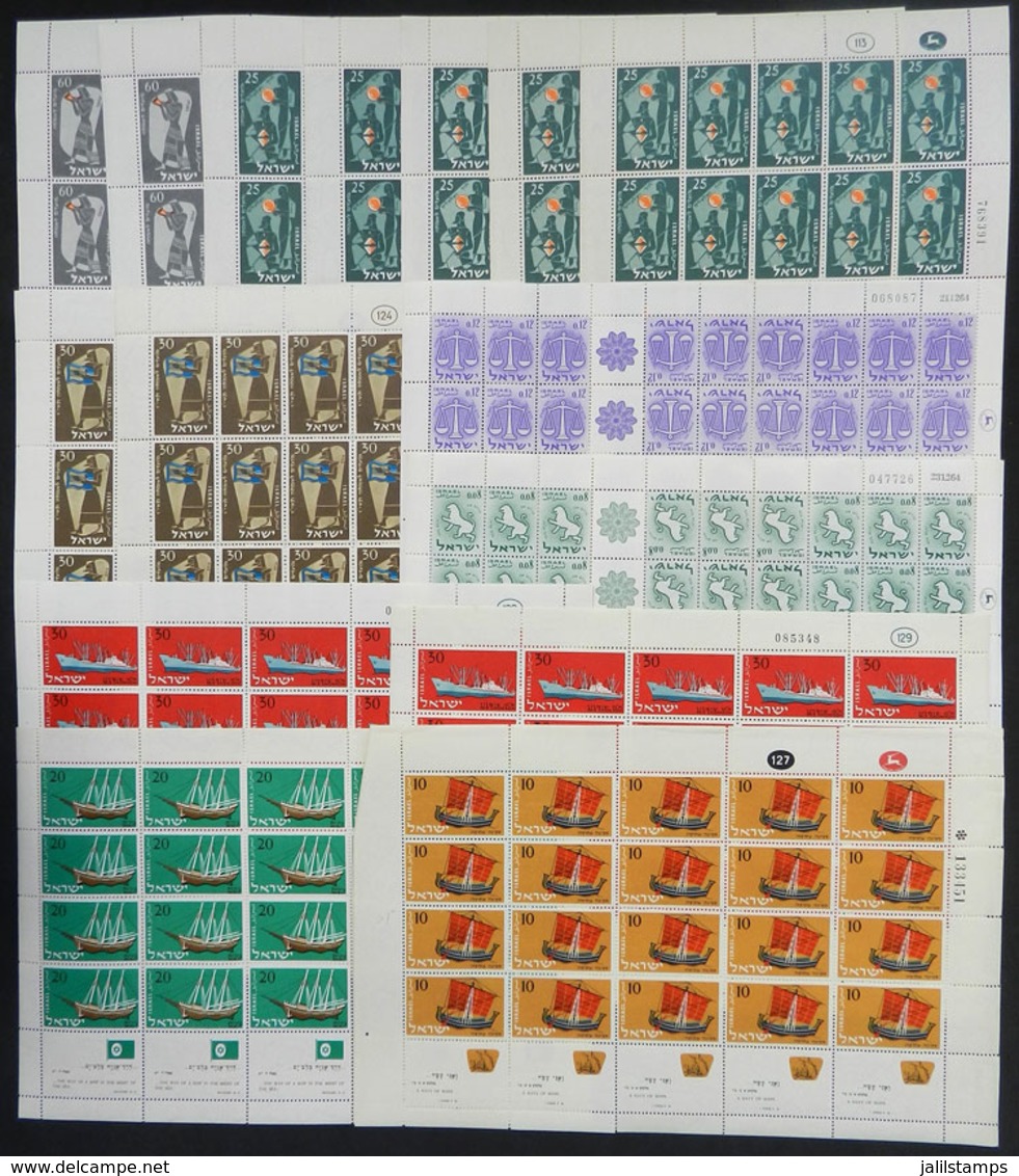 ISRAEL: 15 Complete Mini-sheets, MNH And Of Very Fine Quality, Good Opportunity! - Verzamelingen & Reeksen