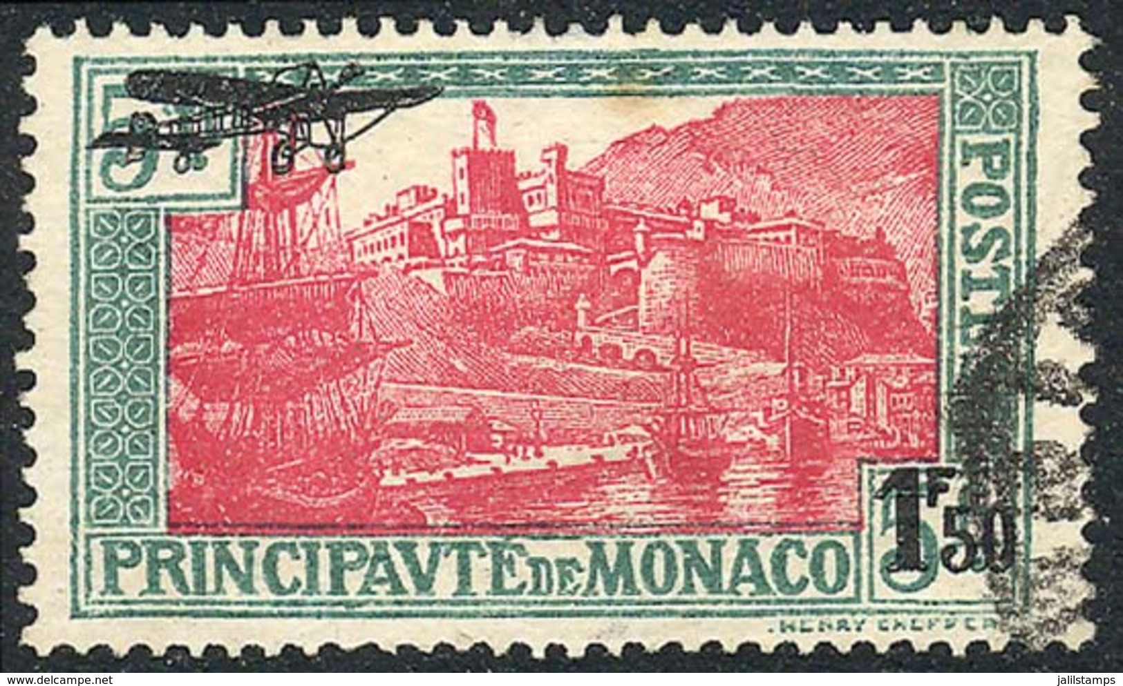 MONACO: Sc.C1, 1933 1.50Fr. Used, VF Quality, Catalog Value US$25. - Other & Unclassified