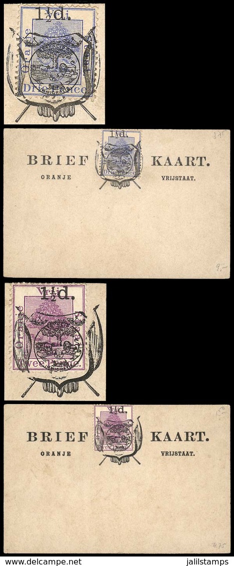 ORANGE RIVER COLONY: 2 Old Postal Cards, Unused, Excellent Quality! - Orange Free State (1868-1909)