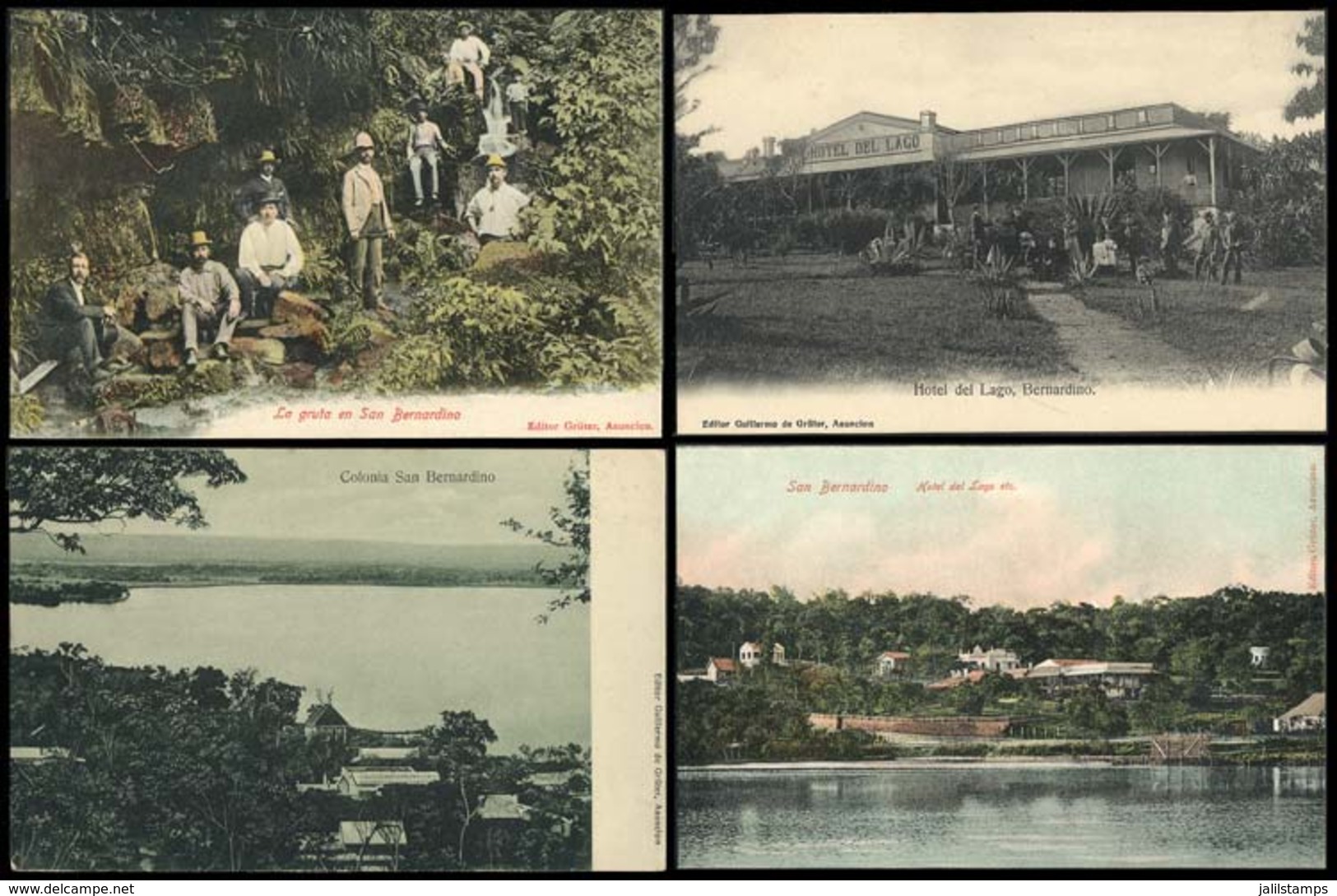 PARAGUAY: SAN BERNARDINO: 18 Spectacular Old Postcards, Most Prior To 1910, All Unused And Of Excellent Quality, Very Fi - Paraguay