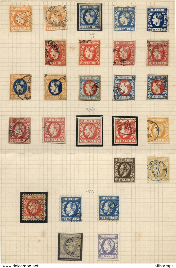 ROMANIA: Album Page With 26 Stamps Between Sc.37 And 51, General Quality Is Fine To VF, Scott Catalog Value US$1,300+ - Unused Stamps