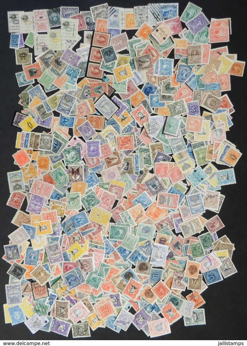 EL SALVADOR: Lot Of SEVERAL HUNDREDS Stamps Mainly Old, Used Or Mint (they Can Be Without Gum), Fine To Very Fine Genera - El Salvador