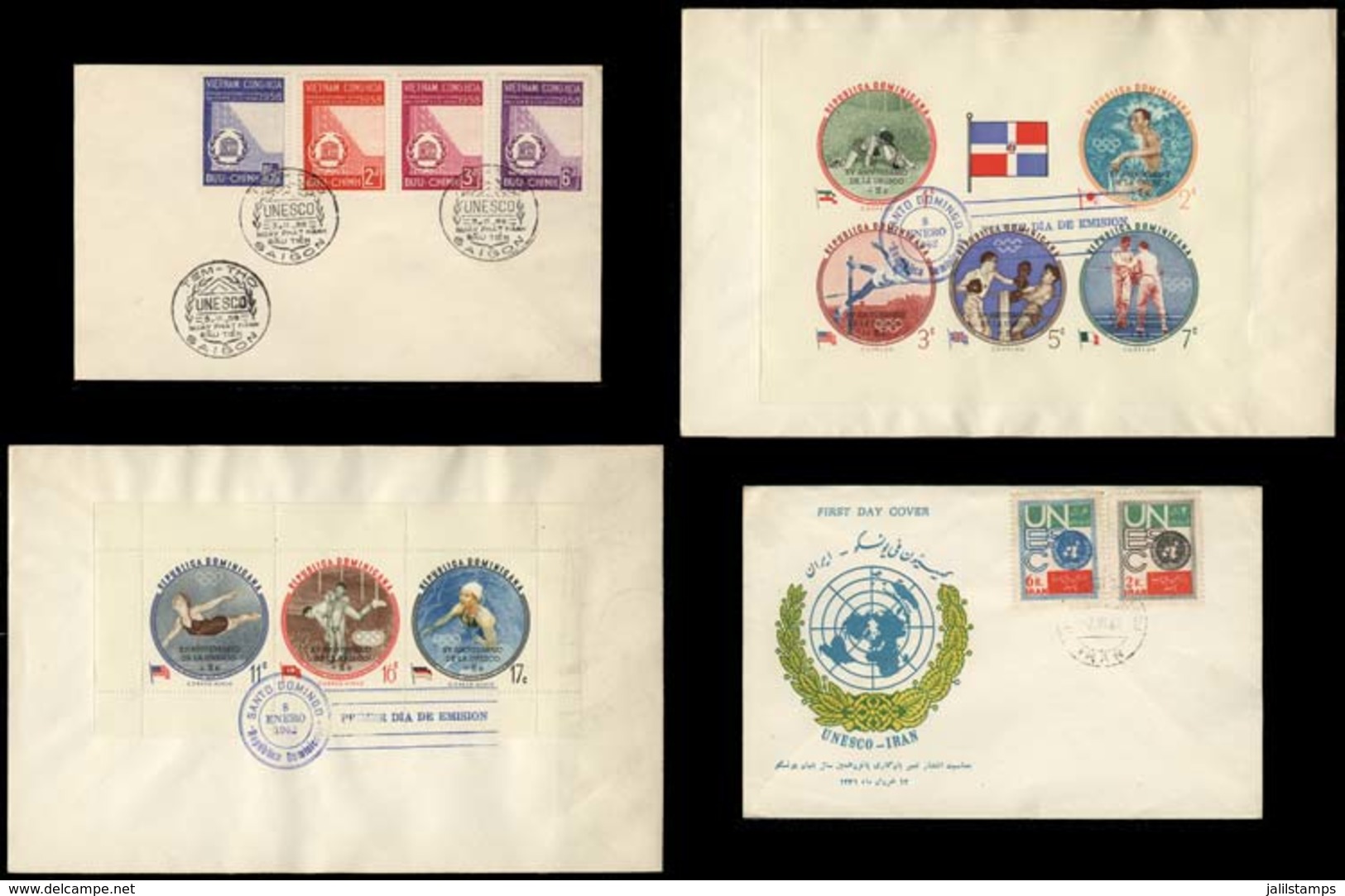 WORLDWIDE: TOPIC UNESCO: 47 Covers Of Various Countries, Some Very Scarce, VF General Quality, Good Lot, Low Start! - Otros - Europa