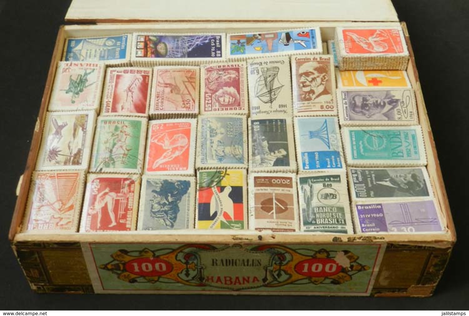 WORLDWIDE: STAMP BUNDLES: More Than 11,000 Stamps In Bundles Of 100 Stamps Each, Almost All Different, Mainly Of Brazil  - Andere-Europa