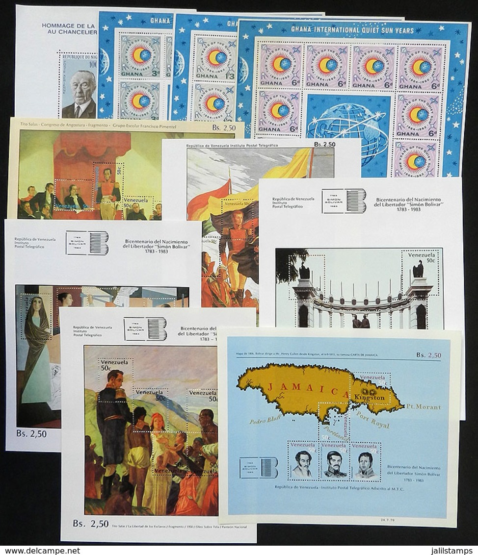 WORLDWIDE: SOUVENIR SHEETS And Commemorative Mini-sheets: 55 Items Of Varied Countries, All MNH And Of Excellent Quality - Andere-Europa