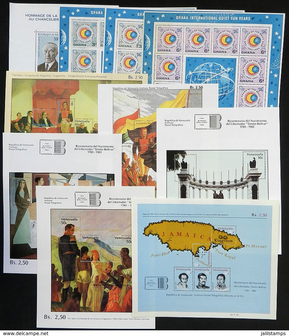 WORLDWIDE: SOUVENIR SHEETS And Commemorative Mini-sheets: 55 Items Of Varied Countries, All MNH And Of Excellent Quality - Europe (Other)