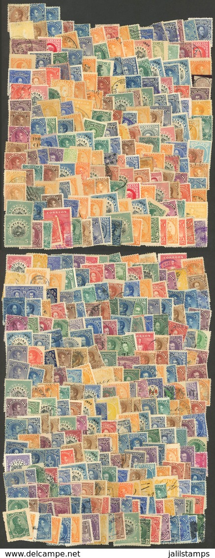 VENEZUELA: Envelope With Large Number Of Stamps (probably Several Hundreds), Mainly Old And Of Very Fine Quality. It Inc - Venezuela