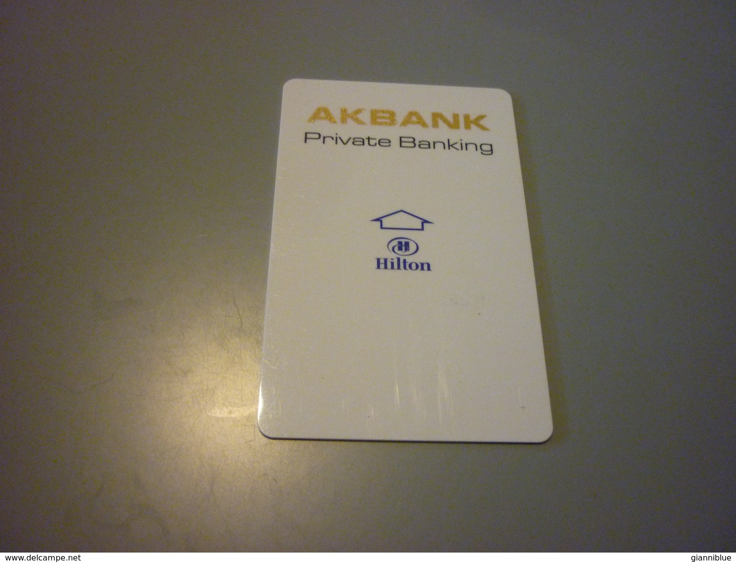 Turkey Hilton Park Hotel Room Key Card (AKBANK Private Banking) - Cartes D'hotel