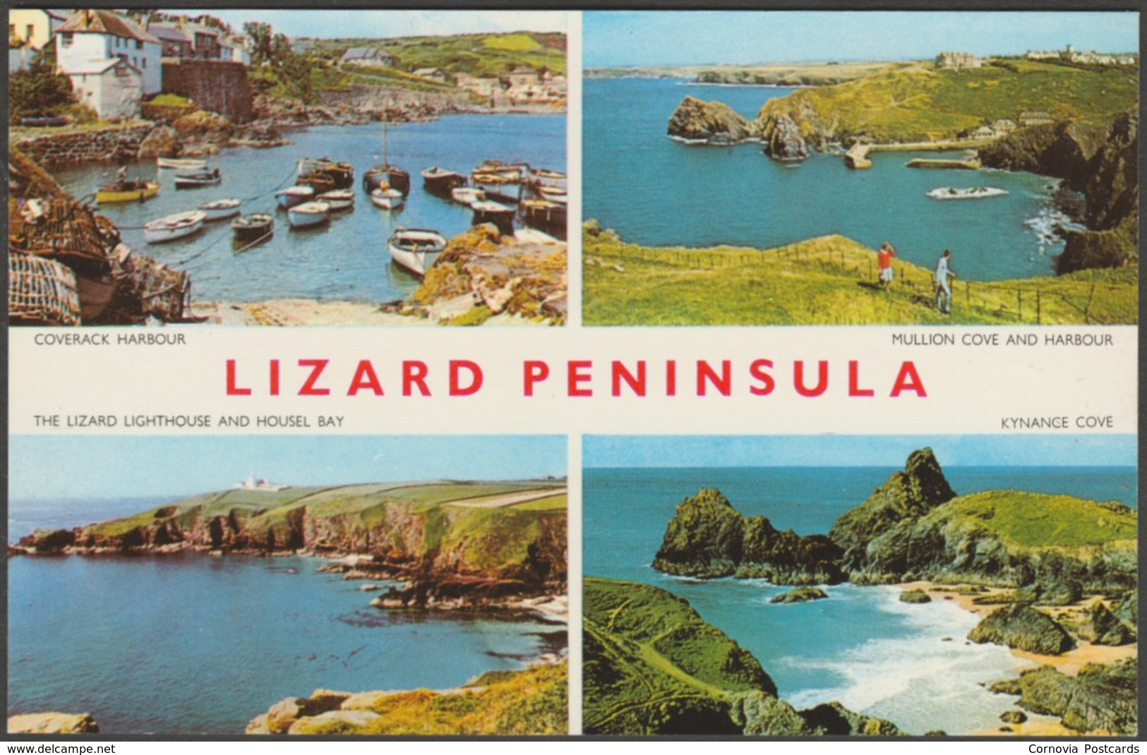 Multiview, Lizard Peninsula, Cornwall, C.1960s - Jarrold Postcard - Other & Unclassified