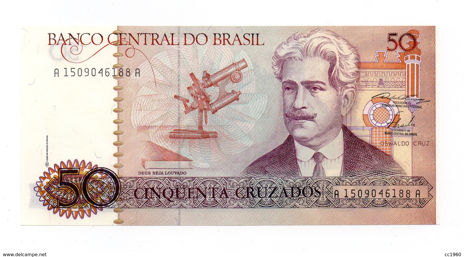 Brasile - 1986 - Banconota Da 50 Cruzados - Nuova - (FDC12179) - Brasile