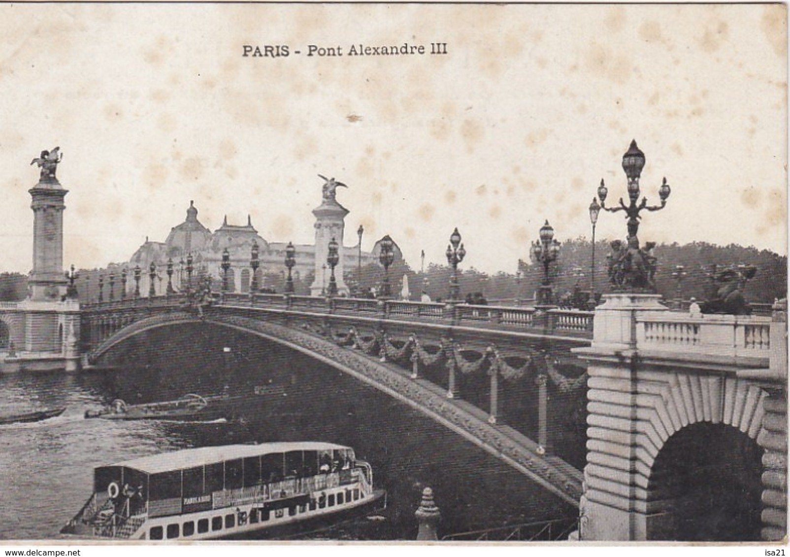 lot de 50 CPA de PARIS toutes scannées: monuments;; Tour Eiffel, Montmartre, ponts; églises, rues, République, etc.