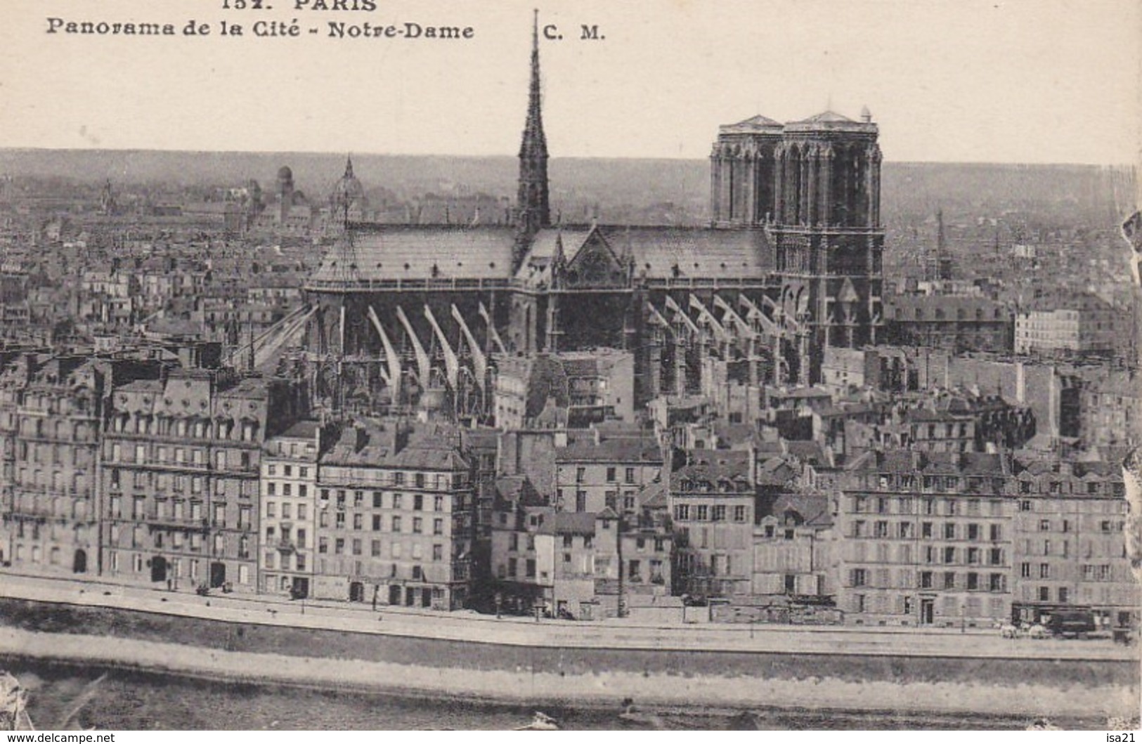 lot de 50 CPA de PARIS toutes scannées: monuments;; Tour Eiffel, Montmartre, ponts; églises, rues, République, etc.