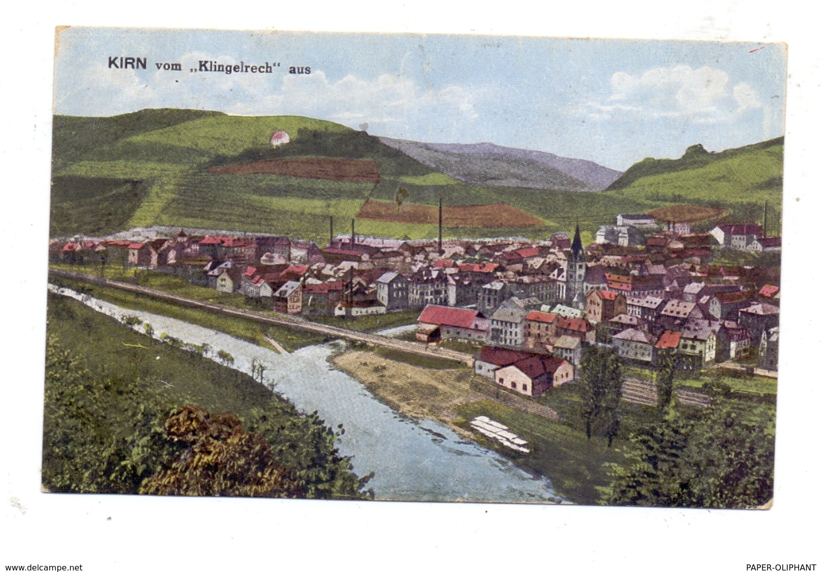 6570 KIRN, Ortsansicht Vom Klingelrech Aus, 1922 - Kirn