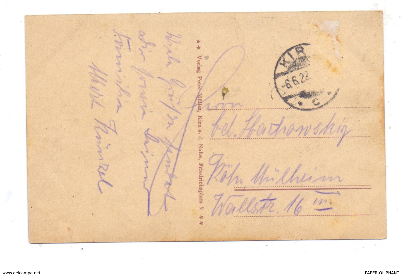 6570 KIRN, Ortsansicht Vom Klingelrech Aus, 1922 - Kirn