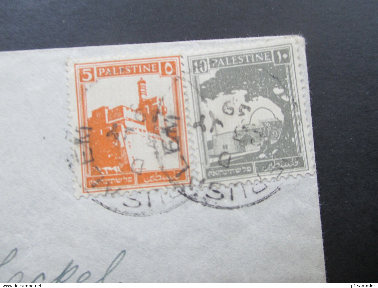 Palästina Palestine 1939 Air Mail / Luftpost Nach Österreich Jerusalem - Wien - Palestina