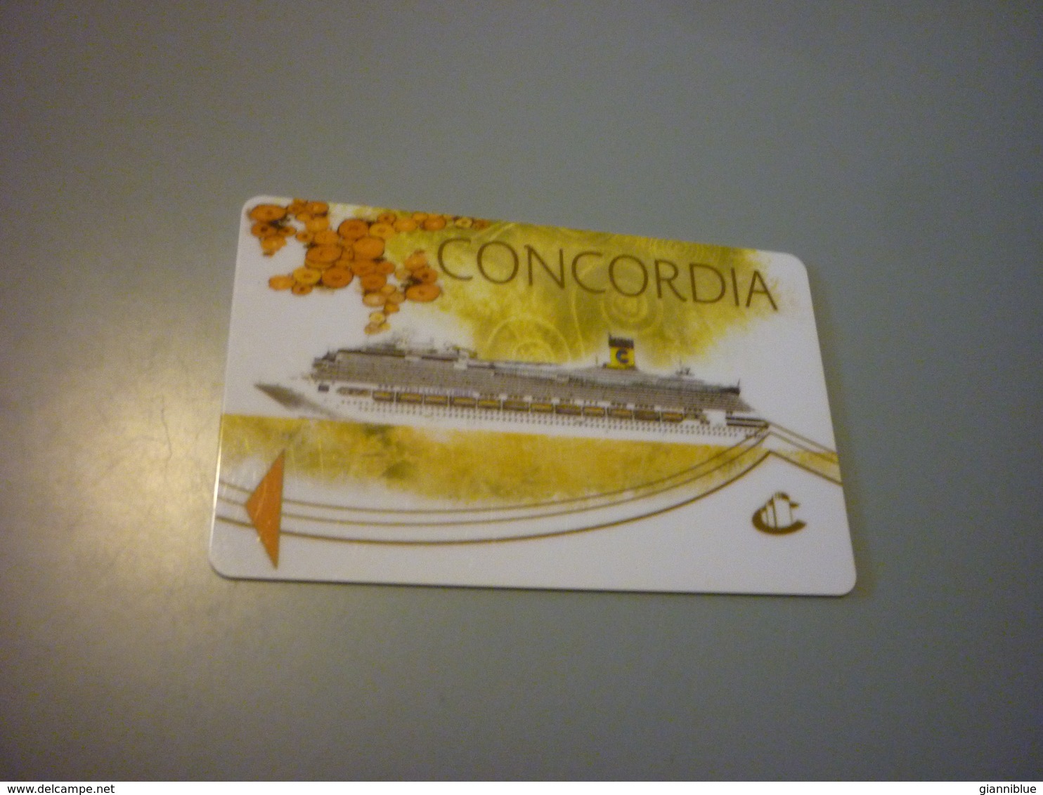 Costa Concordia Cruise Cruises Ship Cabin Card (white Version,eu,ospite) - Cartes D'hotel