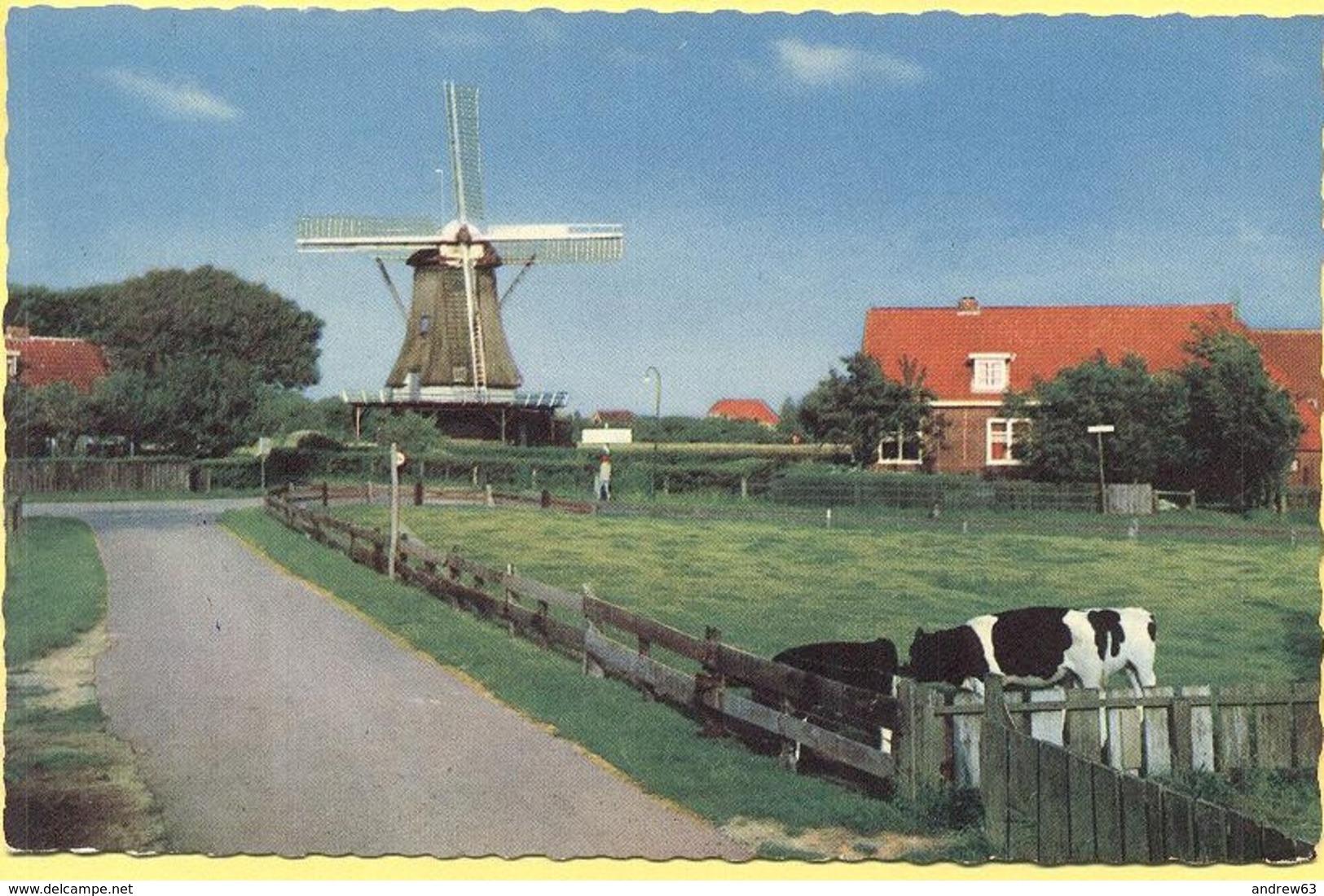 OLANDA - NEDERLAND - Paesi Bassi - Holland - 1969 - 20c - Terschelling - Molen Te Formerum - Dutch Windmill - Viaggiata - Terschelling