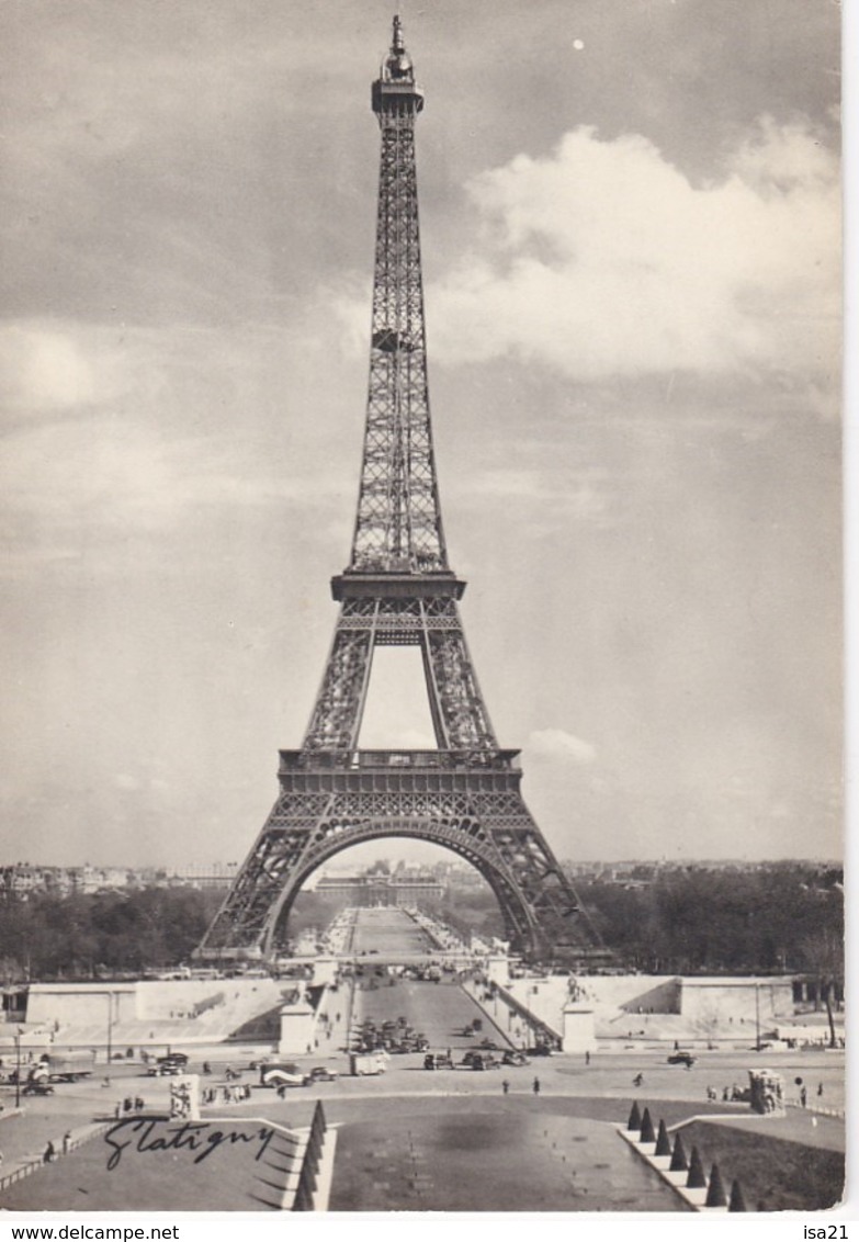 lot de 50 CPSM de PARIS (1950-1970)  toutes scannées: monuments;; Tour Eiffel, ponts; églises, rues, la Seine,  ND, etc.