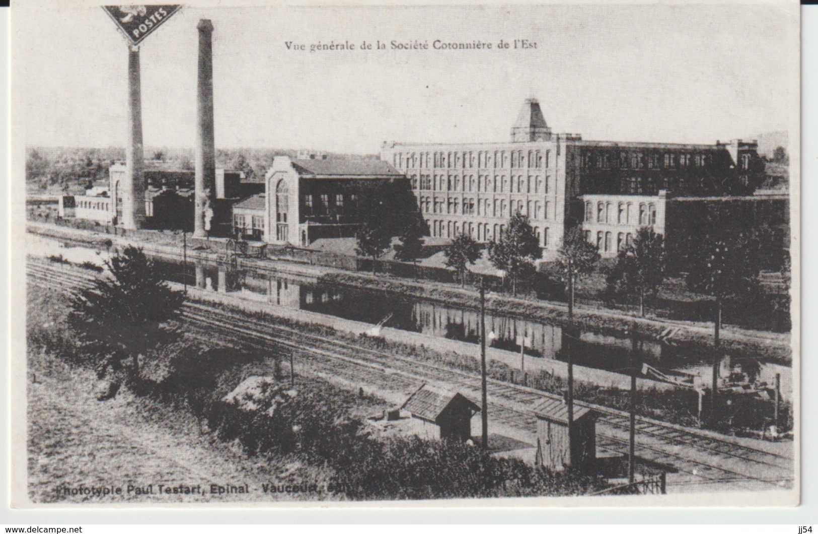 88 VINCEY Vue Generale De La Société Cotonnière De L'est Repro - Vincey