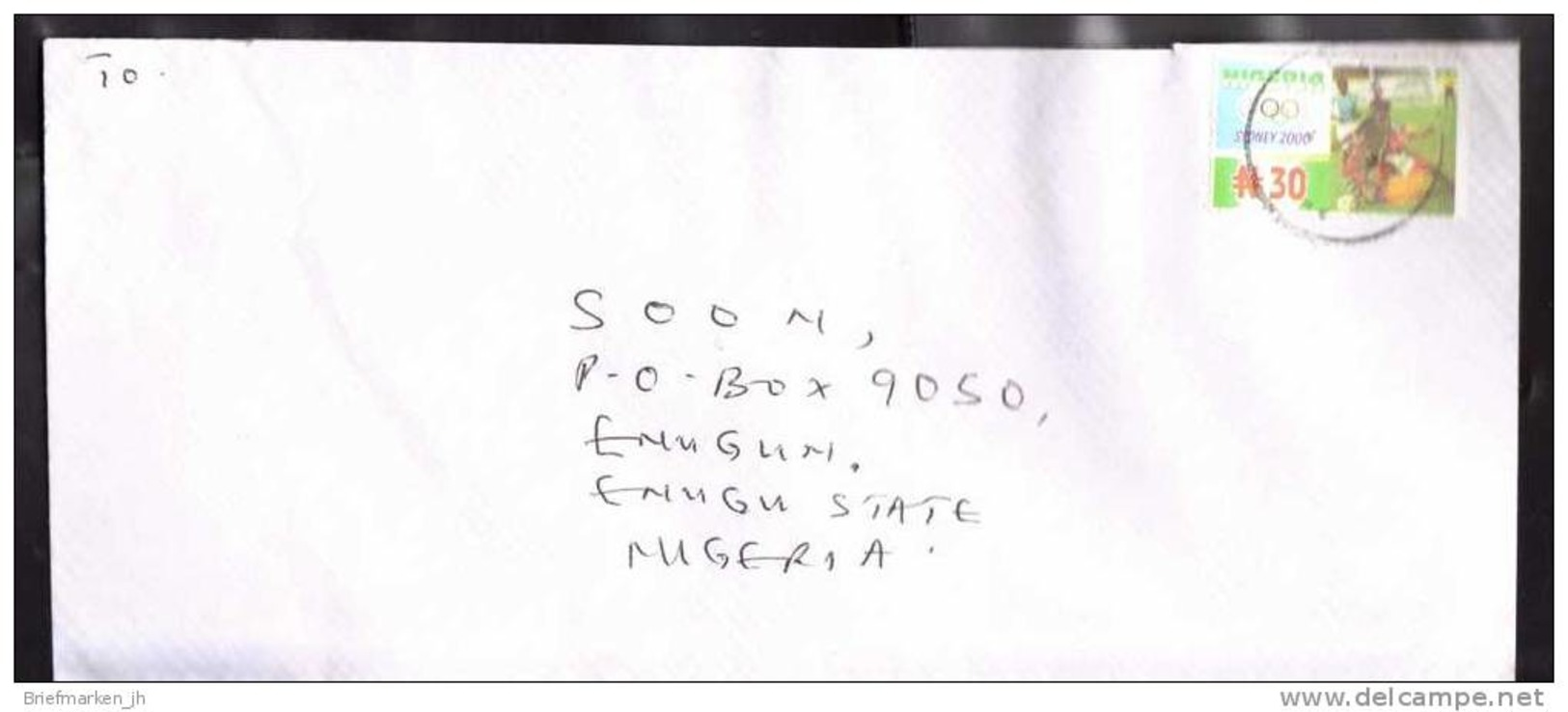 NIGERIA Brief Cover Lettre 716 Sydney 2000 Olympiade Sport (0013519) - Nigeria (1961-...)