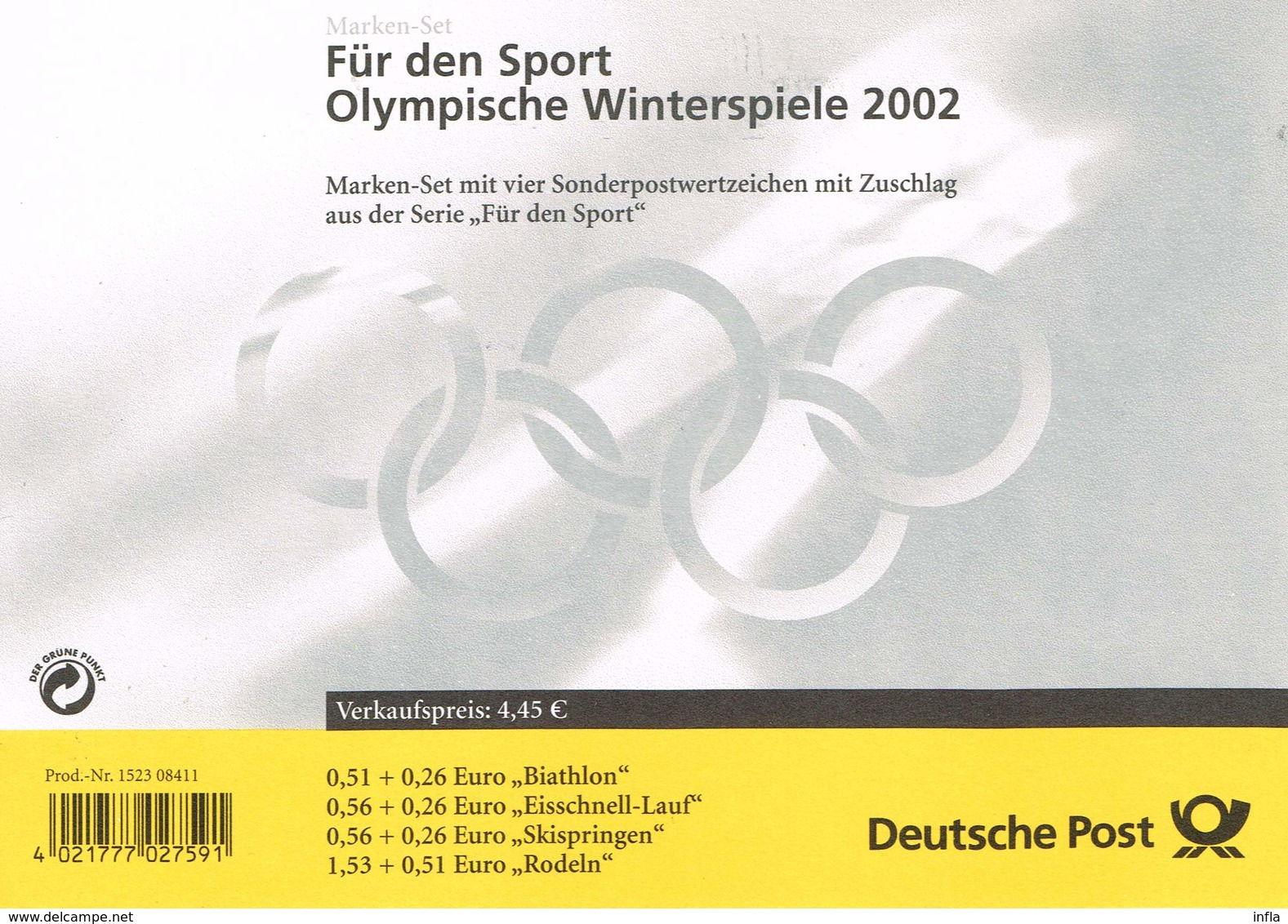 Bund 2002, Michel# MH 47 O EST Frankfurt - Other & Unclassified