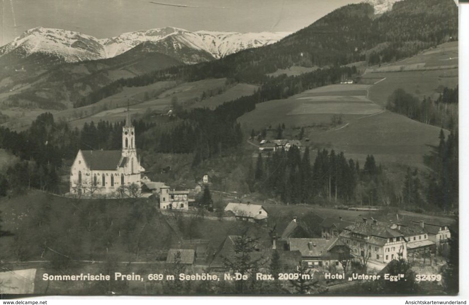 005569  Sommerfrische Prein - Hotel "Unterer Engel" - Raxgebiet